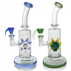 Cartoon-style glass water pipe
