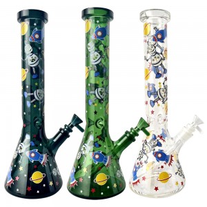 Cool Space-Themed Glass Hookah Bottle